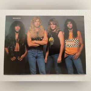 Megadeth Band Pinup